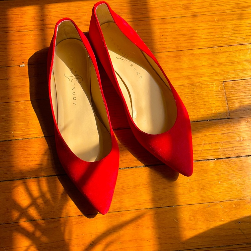 Never worn Ivana’s trump red flats